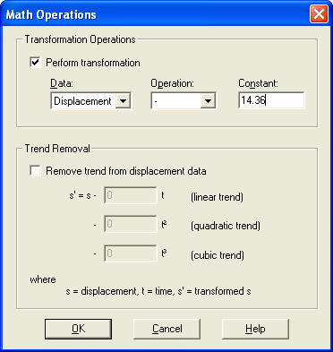 Math operations in AQTESOLV