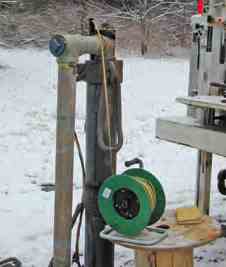 Configuration of equipment for pumping test